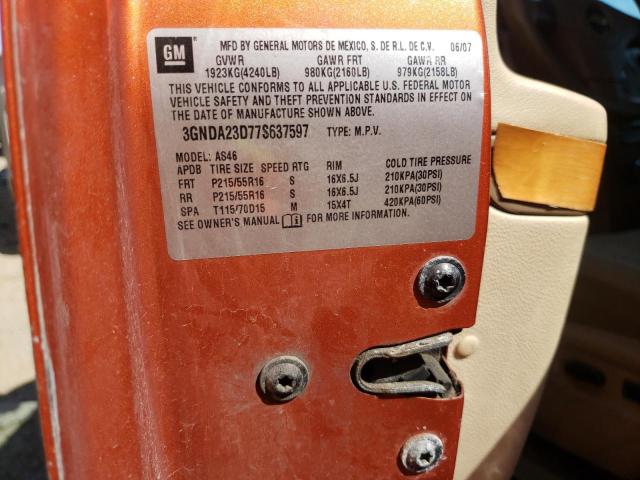 Photo 10 from auction – 2007 CHEVROLET HHR LT with VIN 3GNDA23D77S637597