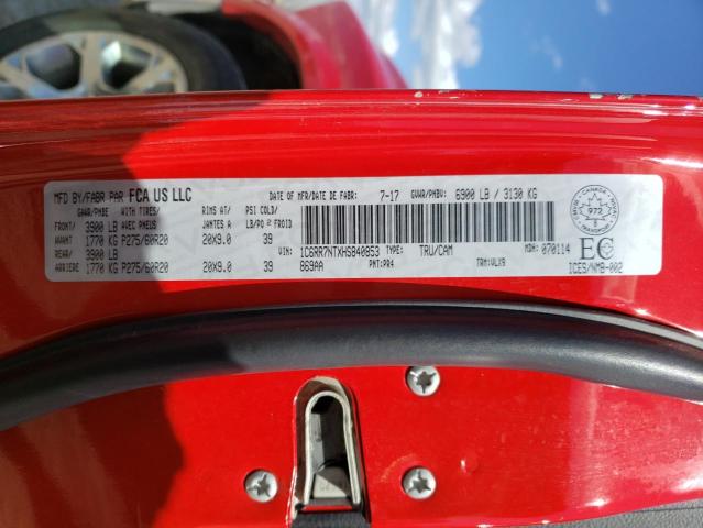 Photo 10 from auction – 2017 RAM 1500 LARAM with VIN 1C6RR7NTXHS840853