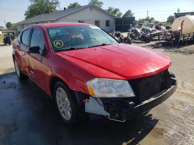 DODGE AVENGER SE 2013 with VIN 1C3CDZAB1DN623100 - Photo from auction