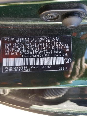 Photo 10 from auction – 2010 TOYOTA CAMRY BASE with VIN 4T4BF3EK5AR001899