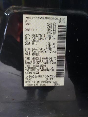 Photo 10 from auction – 2015 NISSAN FRONTIER S with VIN 1N6AD0EV4FN766299