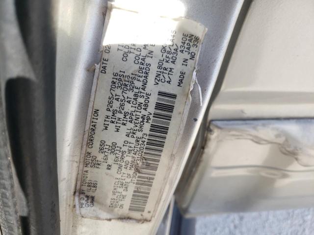Photo 10 from auction – 2001 TOYOTA 4RUNNER LI with VIN JT3GN87R310203473