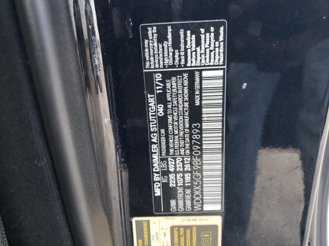 Photo 10 from auction – 2011 MERCEDES-BENZ E 350 with VIN WDDKK5GF9BF097893