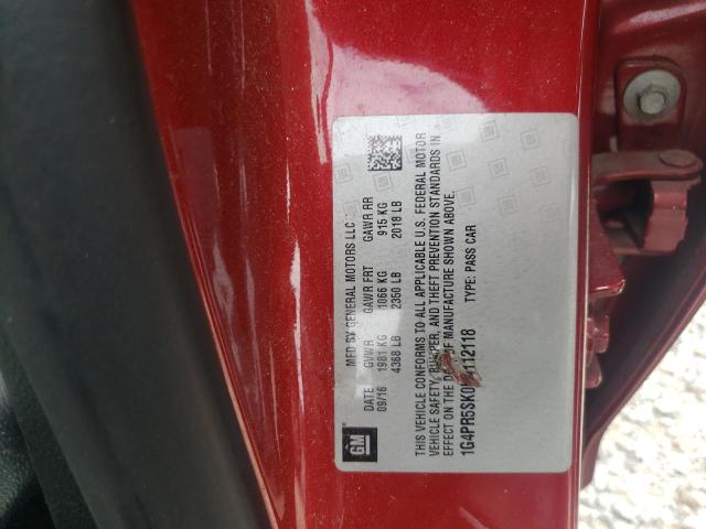 Photo 10 from auction – 2017 BUICK VERANO with VIN 1G4PR5SK0H4112118