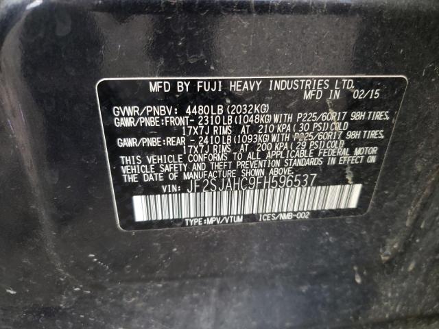 Photo 10 from auction – 2015 SUBARU FORESTER 2 with VIN JF2SJAHC9FH596537