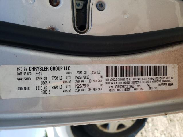 Photo 10 from auction – 2012 DODGE JOURNEY SE with VIN 3C4PDCAB7CT134287