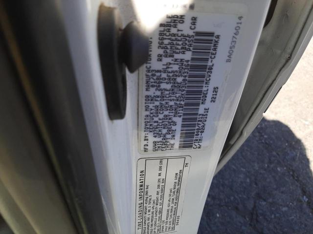 Photo 10 from auction – 2003 TOYOTA CAMRY LE with VIN 4T1BF32K93U043364