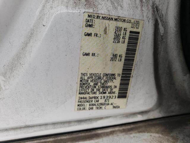 Photo 10 from auction – 2013 NISSAN ALTIMA 2.5 with VIN 1N4AL3AP8DC193923