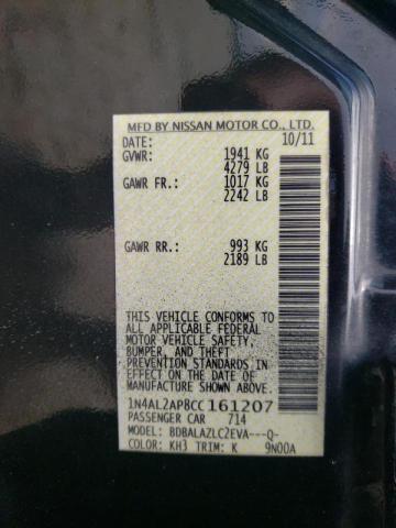 Photo 10 from auction – 2012 NISSAN ALTIMA BAS with VIN 1N4AL2AP8CC161207