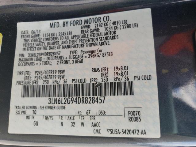Photo 10 from auction – 2013 LINCOLN MKZ with VIN 3LN6L2G94DR828457