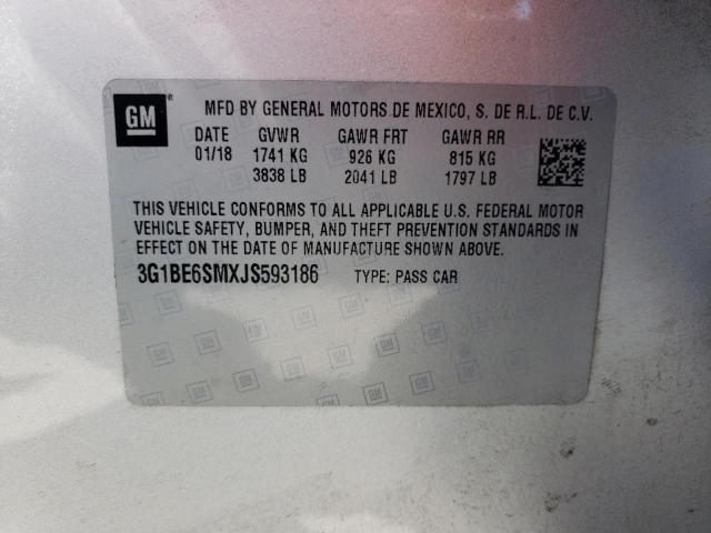 Photo 10 from auction – 2018 CHEVROLET CRUZE LT with VIN 3G1BE6SMXJS593186