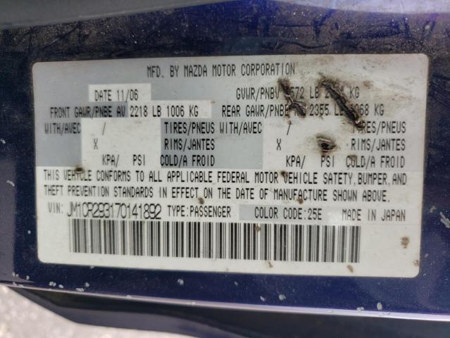 Photo 10 from auction – 2007 MAZDA 5 with VIN JM1CR293170141892