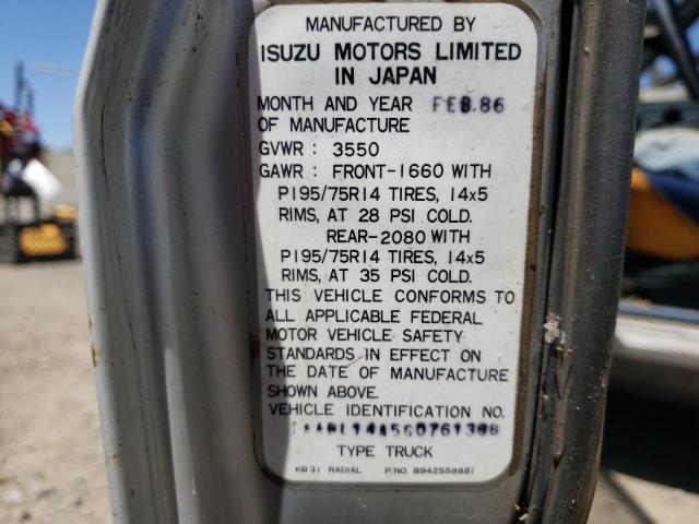 Photo 10 from auction – 1986 ISUZU PUP with VIN JAABL14A5G0761388