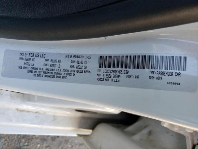Photo 10 from auction – 2015 CHRYSLER 200 LIMITE with VIN 1C3CCCAB1FN651630