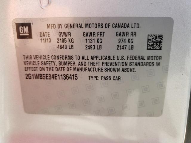 Photo 10 from auction – 2014 CHEVROLET IMPALA LIM with VIN 2G1WB5E34E1136415