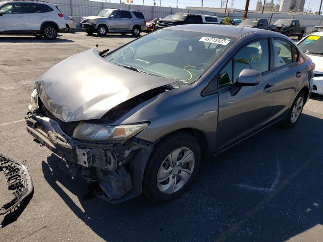 Photo 2 from auction – 2013 HONDA CIVIC LX with VIN 19XFB2F53DE277435