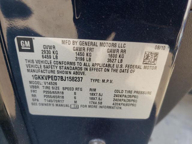 Photo 10 from auction – 2011 GMC ACADIA SLE with VIN 1GKKVPED7BJ158237