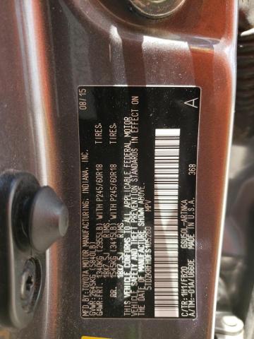 Photo 10 from auction – 2015 TOYOTA HIGHLANDER with VIN 5TDZKRFH0FS105260