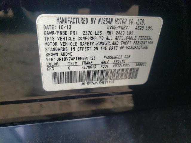 Photo 10 from auction – 2014 INFINITI Q50 BASE with VIN JN1BV7AP1EM681125