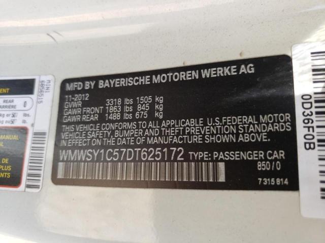 Photo 10 from auction – 2013 MINI COOPER ROA with VIN WMWSY1C57DT625172