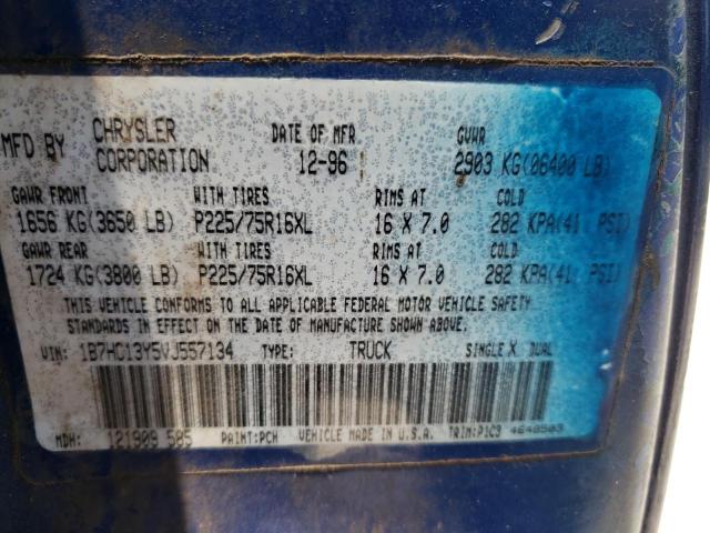Photo 10 from auction – 1997 DODGE RAM 1500 with VIN 1B7HC13Y5VJ557134