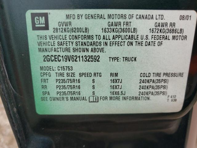 Photo 10 from auction – 2002 CHEVROLET SILVERADO with VIN 2GCEC19V621132592