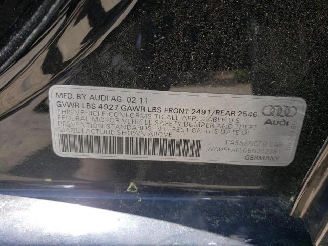 Photo 10 from auction – 2011 AUDI A4 PREMIUM with VIN WAUFFAFL0BN042381