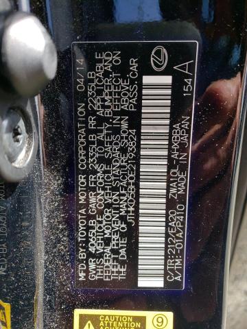 Photo 10 from auction – 2014 LEXUS CT 200 with VIN JTHKD5BH0E2193824