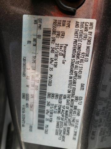 Photo 10 from auction – 2013 FORD FOCUS SE with VIN 1FADP3F20DL294713