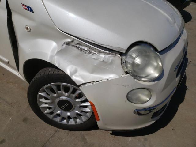 Photo 9 from auction – 2012 FIAT 500 LOUNGE with VIN 3C3CFFCR3CT128527