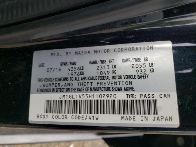Photo 10 from auction – 2017 MAZDA 6 TOURING with VIN JM1GL1V55H1102920