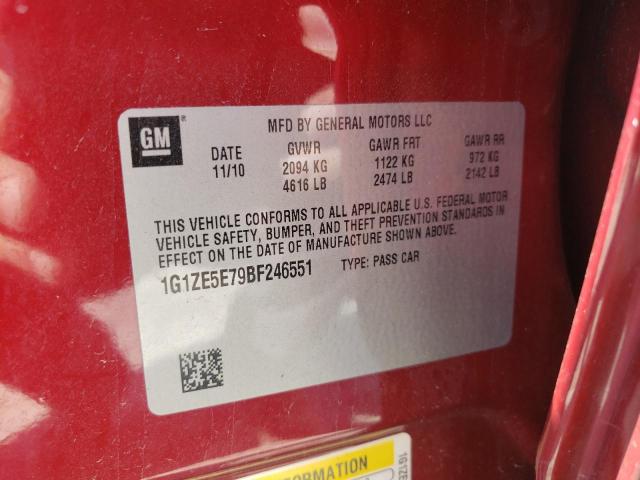 Photo 10 from auction – 2011 CHEVROLET MALIBU LTZ with VIN 1G1ZE5E79BF246551