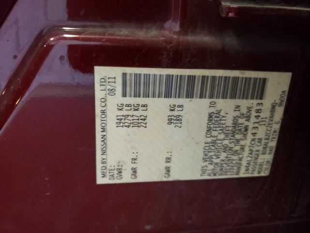 Photo 10 from auction – 2012 NISSAN ALTIMA BAS with VIN 1N4AL2AP7CN431483