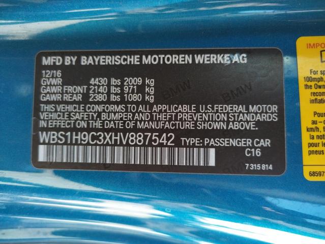 صورة رقم 10 من المزاد - 2017 BMW M2 مع VIN WBS1H9C3XHV887542
