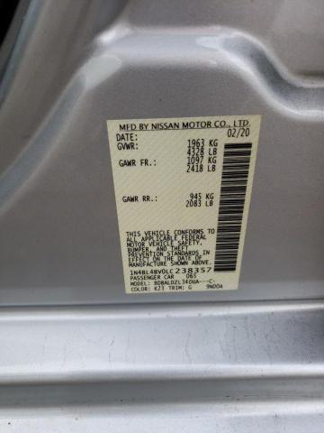 Photo 10 from auction – 2020 NISSAN ALTIMA S with VIN 1N4BL4BV0LC238357