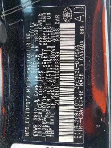 Photo 10 from auction – 2013 TOYOTA COROLLA BA with VIN 2T1BU4EE3DC982899