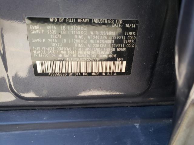 Фото 10 с аукциона – 2015 SUBARU OUTBACK 2. с VIN 4S4BSBJCXF3247701
