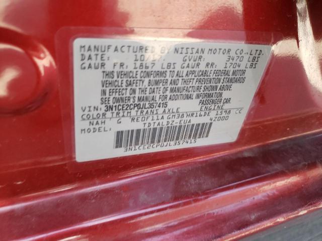 Photo 10 from auction – 2018 NISSAN VERSA NOTE with VIN 3N1CE2CP0JL357415