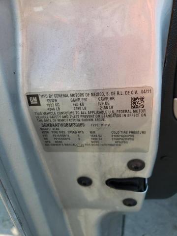 Photo 10 from auction – 2011 CHEVROLET HHR LS with VIN 3GNBAAFW0BS639389