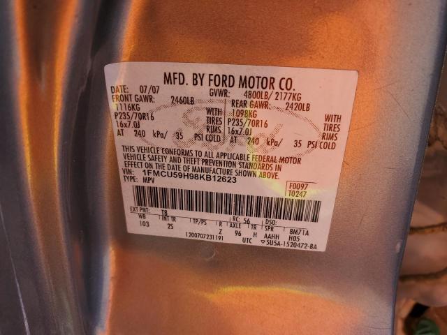 Photo 10 from auction – 2008 FORD ESCAPE with VIN 1FMCU59H98KB12623