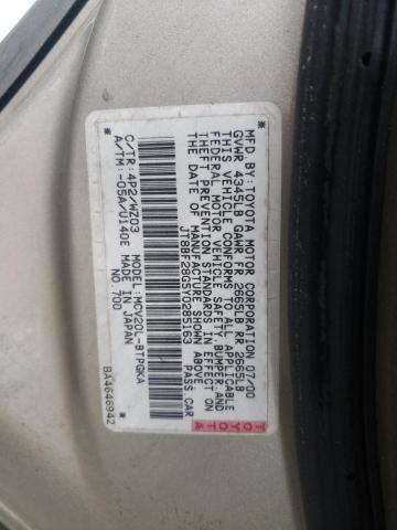 Photo 10 from auction – 2000 LEXUS ES 300 with VIN JT8BF28G5Y0285163