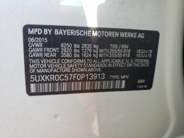 Photo 10 from auction – 2015 BMW X5 XDRIVE3 with VIN 5UXKR0C57F0P13913