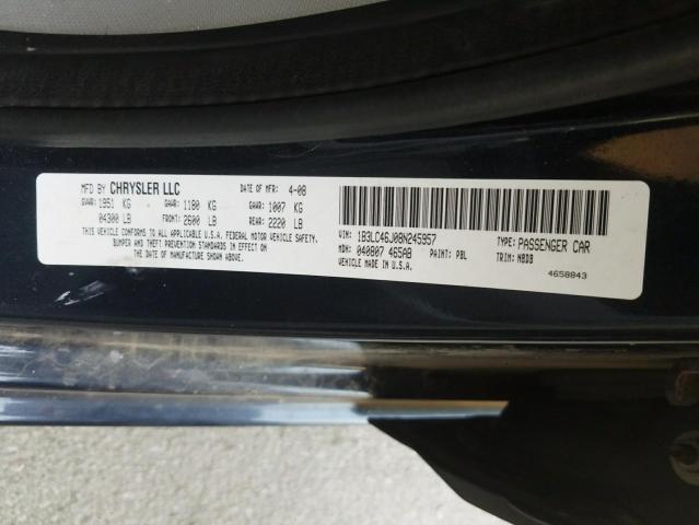 Photo 10 from auction – 2008 DODGE AVENGER SE with VIN 1B3LC46J08N245957