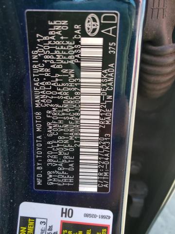 Photo 10 from auction – 2018 TOYOTA COROLLA L with VIN 2T1BURHE8JC008713
