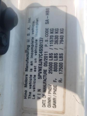 Photo 10 from auction – 2012 HINO 258/268 with VIN 5PVNE8JN7C4S50137