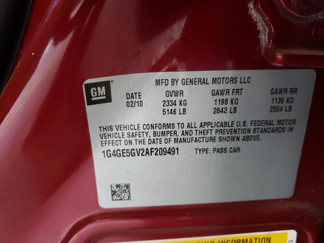 Photo 10 from auction – 2010 BUICK LACROSSE C with VIN 1G4GE5GV2AF209491