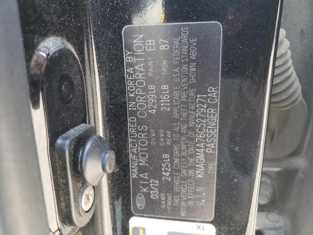 Photo 10 from auction – 2012 KIA OPTIMA LX with VIN KNAGM4A76C5279271