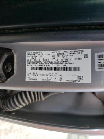 Photo 10 from auction – 2017 FORD F150 SUPER with VIN 1FTEW1CP7HFB09647