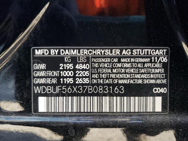 Photo 10 from auction – 2007 MERCEDES-BENZ E 350 with VIN WDBUF56X37B083163