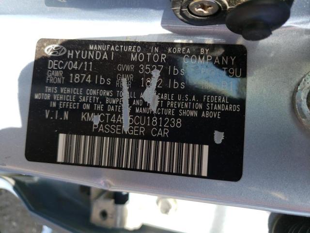Photo 10 from auction – 2012 HYUNDAI ACCENT GLS with VIN KMHCT4AE5CU181238